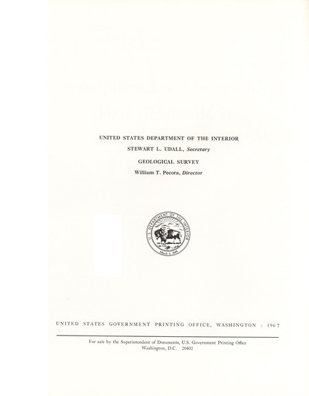 The Alaska earthquake, March 27, 1964: effects on communities. Seward