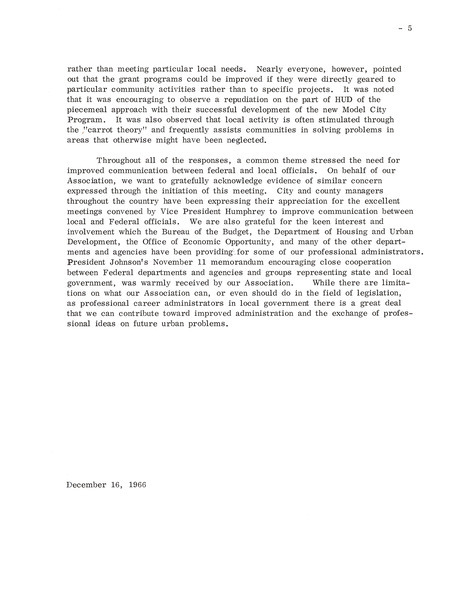 Summary of responses to questionnaire