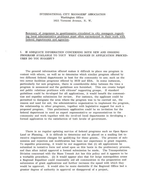 Condensed summary statement