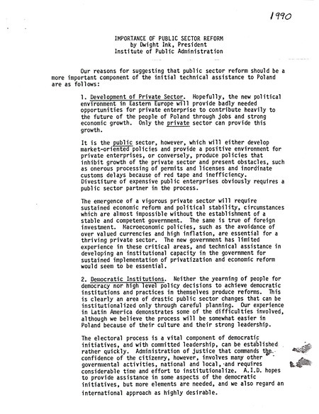 Importance of public sector reform