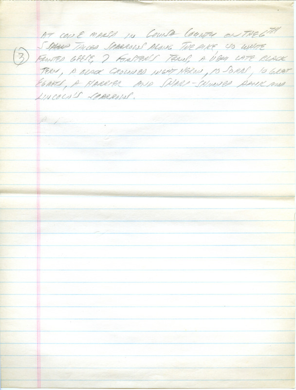 Iowa Birdline update for October 1, 1990. Highlights of the update include the sighting of a Yellow Rail and the continued presence of two Scissor-tailed Flycatchers. Also of note was the large number of passerine migrants entering the state, including Blue Jays, Brown Creepers, Brown Thrashers, Indigo Buntings, and Yellow-rumped Warblers. Other interesting observations included early Lapland Longspurs and Red-breasted Mergansers as well as a sighting of an estimated 2400 Chimney Swifts.