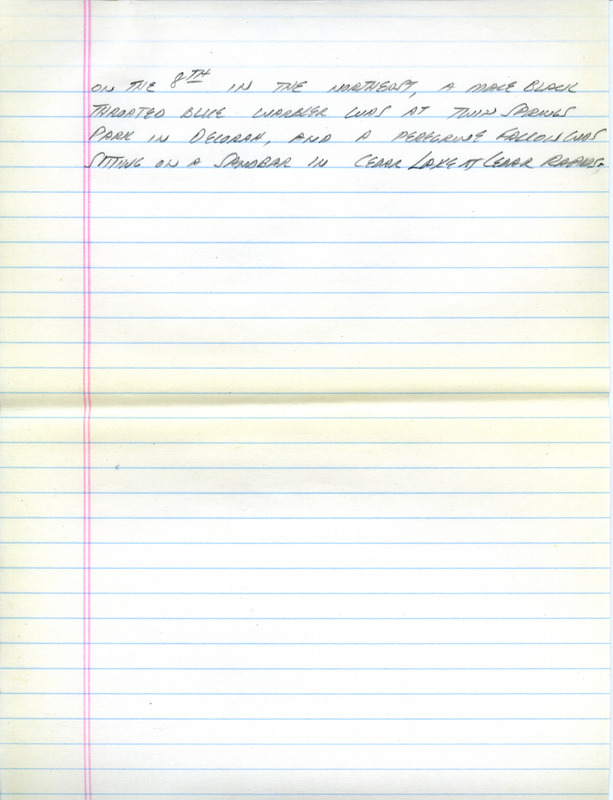 Email of the Iowa Birdline update for October 4, 1993. Highlights include numerous reports of Red-breasted Nuthatch and a sighting of a Sandhill Crane. Includes hand written notes in preparation for next week's update.