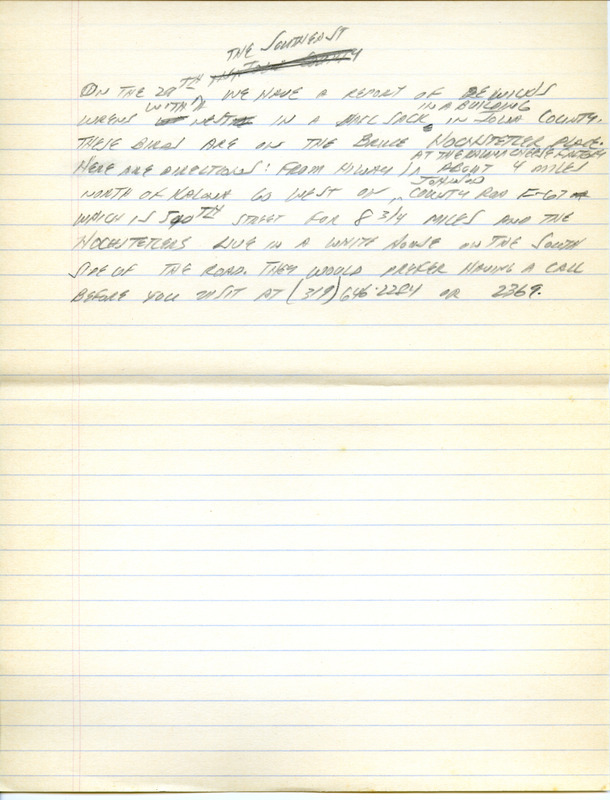 Iowa RBA update for April 24-26, 1995. Highlights of the update include sightings of a Reeve (female Ruff), Fish Crows, Sandhill Crane, and Cinnamon Teal. Also included are handwritten notes for the next week's update with sightings of a Bewick's Wren nest, Pine Warbler and a Peregrine Falcon.