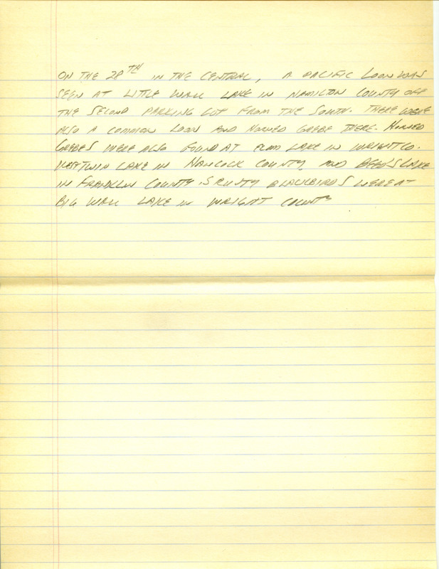 Iowa RBA update for October 23-26, 1995. Highlights of the update include sightings of a Scissor-tailed Flycatcher, Mew Gull, a female Black Scoter, MacGillivray's Warbler, Red Phalarope and an adult Pacific Loon. Also included are handwritten notes for the next week's update with sightings of a Common Loon and a Horned Grebe.