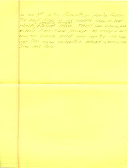 Iowa RBA update for September 30-October 2, 1996. Highlights of the update include sightings of up to 50 White-winged Scoters, a Red-necked Phalarope, and an immature Sabine's Gull. Also of note were sightings of Merlins in multiple locations, 30 late Broad-winged Hawks, and an albino Red-tailed Hawk. Also included are handwritten notes for the next week's update with sightings of a Peregrine Falcon, a Thayer's Gull, and a Dunlin.