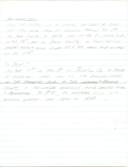 Iowa RBA update for September 1, 1997. Highlights of the update include the first state record of Eurasian Collared Doves as well as a sightings of a White-winged Dove and Red-breasted Nuthatches.