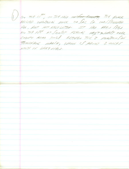 Email for the Iowa RBA for April 6, 1998. Highlights include Long-tailed Duck, Smith's Longspurs and Fish Crow. Includes hand written notes in preparation for next week's update.