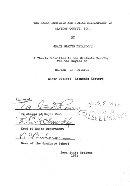 Thesis (M.S.)--Iowa State College, 1931.