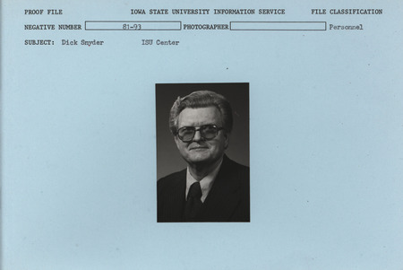 Photograph of Dick Snyder.