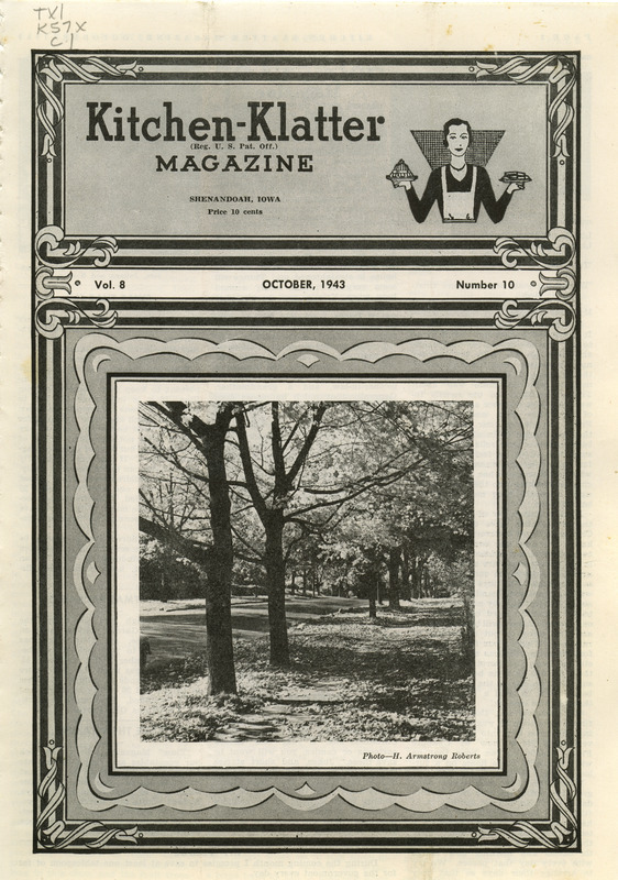 Kitchen-Klatter began as a half-hour radio show with Leanna Driftmier sharing household tips, recipes, and childrearing advice among other topics. The radio show aired from 1926 to 1986, making it the longest-running homemaker program in the history of radio. Kitchen-Klatter magazine was issued monthly from 1936 to 1986 and at one point had a circulation of 150,000.