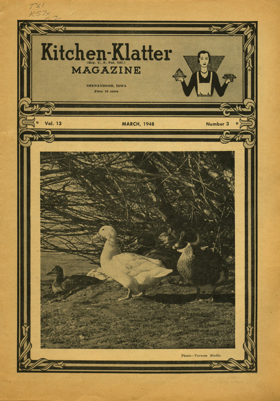 Kitchen-Klatter began as a half-hour radio show with Leanna Driftmier sharing household tips, recipes, and childrearing advice among other topics. The radio show aired from 1926 to 1986, making it the longest-running homemaker program in the history of radio. Kitchen-Klatter magazine was issued monthly from 1936 to 1986 and at one point had a circulation of 150,000.