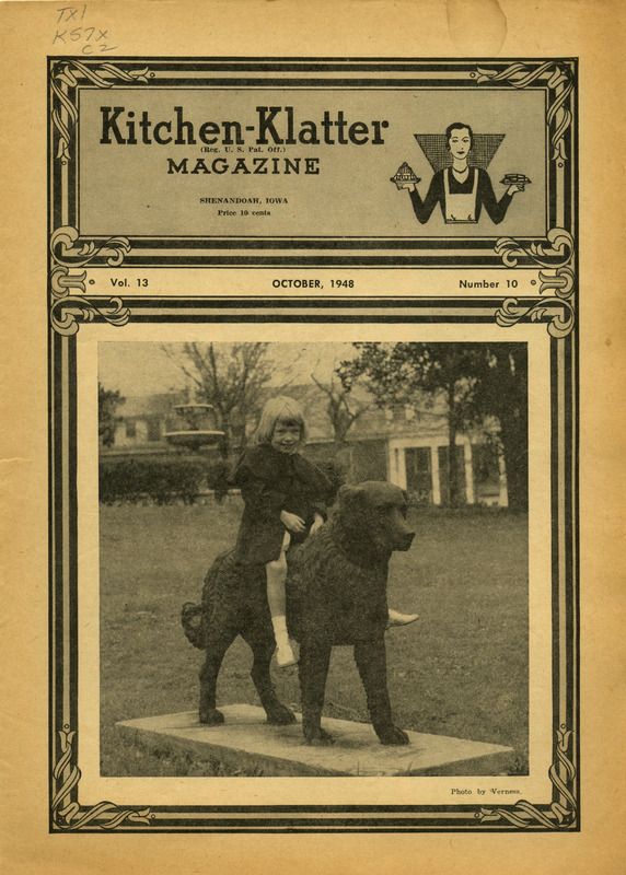 Kitchen-Klatter began as a half-hour radio show with Leanna Driftmier sharing household tips, recipes, and childrearing advice among other topics. The radio show aired from 1926 to 1986, making it the longest-running homemaker program in the history of radio. Kitchen-Klatter magazine was issued monthly from 1936 to 1986 and at one point had a circulation of 150,000.