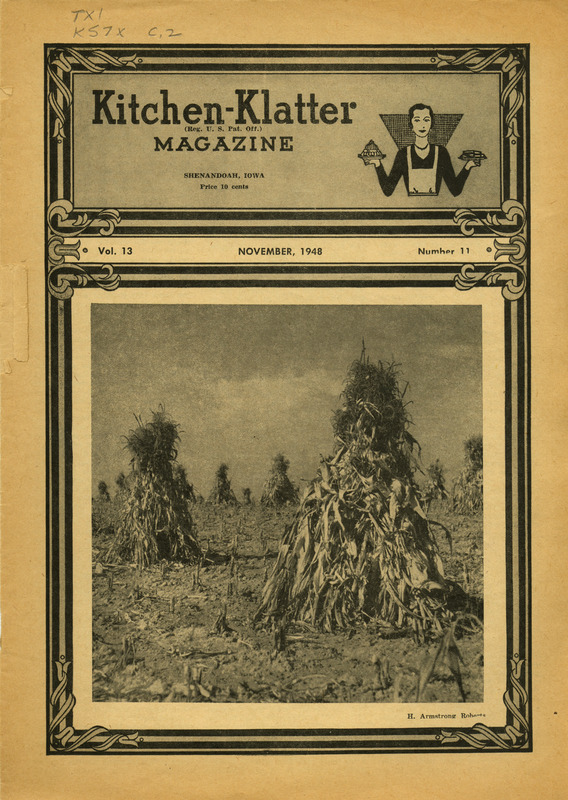 Kitchen-Klatter began as a half-hour radio show with Leanna Driftmier sharing household tips, recipes, and childrearing advice among other topics. The radio show aired from 1926 to 1986, making it the longest-running homemaker program in the history of radio. Kitchen-Klatter magazine was issued monthly from 1936 to 1986 and at one point had a circulation of 150,000.