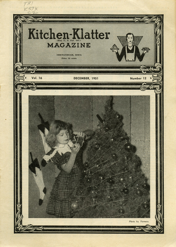 Kitchen-Klatter began as a half-hour radio show with Leanna Driftmier sharing household tips, recipes, and childrearing advice among other topics. The radio show aired from 1926 to 1986, making it the longest-running homemaker program in the history of radio. Kitchen-Klatter magazine was issued monthly from 1936 to 1986 and at one point had a circulation of 150,000.