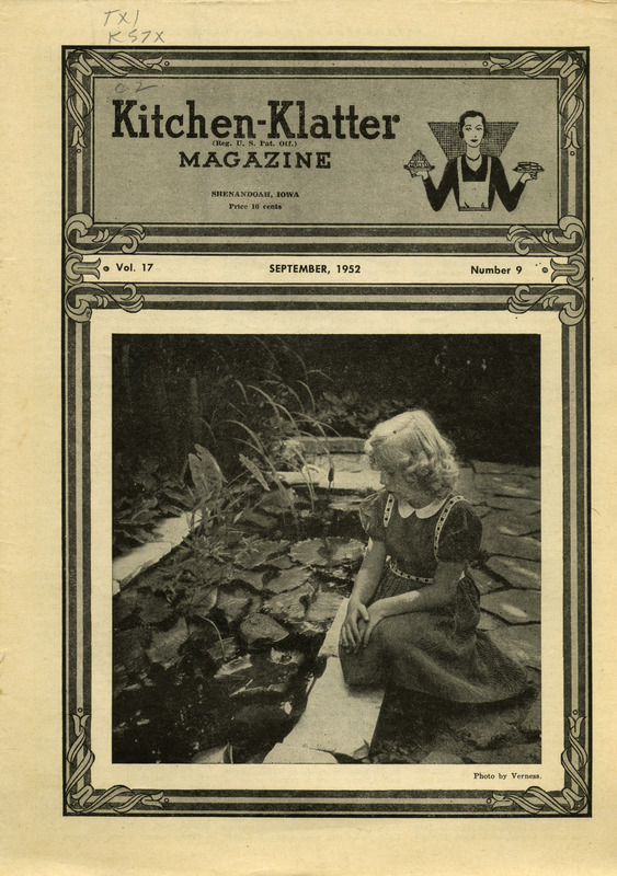 Kitchen-Klatter began as a half-hour radio show with Leanna Driftmier sharing household tips, recipes, and childrearing advice among other topics. The radio show aired from 1926 to 1986, making it the longest-running homemaker program in the history of radio. Kitchen-Klatter magazine was issued monthly from 1936 to 1986 and at one point had a circulation of 150,000.