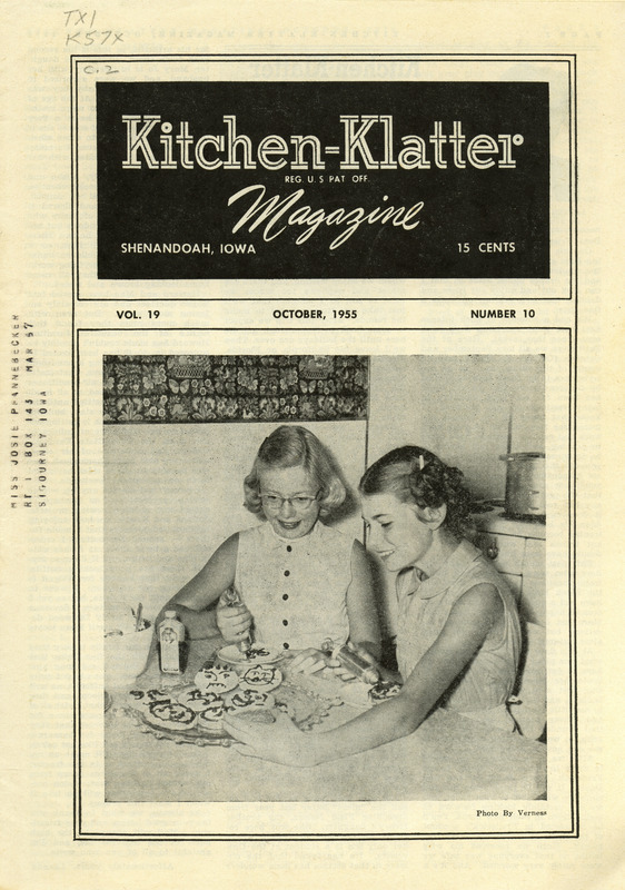 Kitchen-Klatter began as a half-hour radio show with Leanna Driftmier sharing household tips, recipes, and childrearing advice among other topics. The radio show aired from 1926 to 1986, making it the longest-running homemaker program in the history of radio. Kitchen-Klatter magazine was issued monthly from 1936 to 1986 and at one point had a circulation of 150,000.