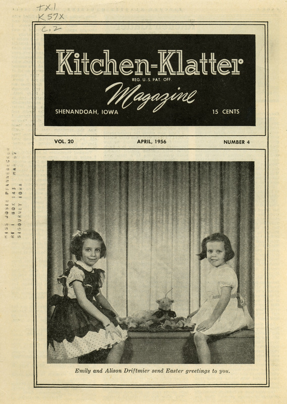 Kitchen-Klatter began as a half-hour radio show with Leanna Driftmier sharing household tips, recipes, and childrearing advice among other topics. The radio show aired from 1926 to 1986, making it the longest-running homemaker program in the history of radio. Kitchen-Klatter magazine was issued monthly from 1936 to 1986 and at one point had a circulation of 150,000.