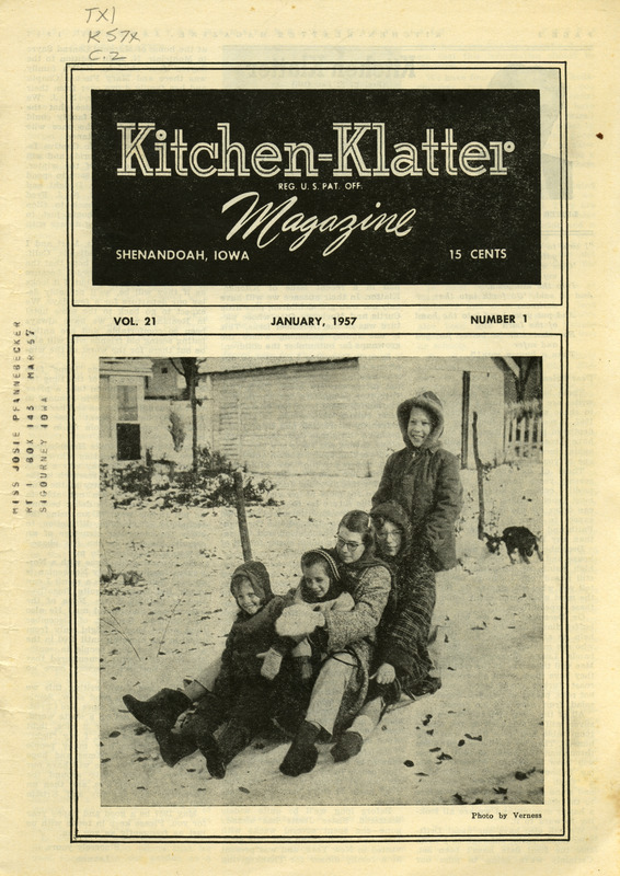 Kitchen-Klatter began as a half-hour radio show with Leanna Driftmier sharing household tips, recipes, and childrearing advice among other topics. The radio show aired from 1926 to 1986, making it the longest-running homemaker program in the history of radio. Kitchen-Klatter magazine was issued monthly from 1936 to 1986 and at one point had a circulation of 150,000.
