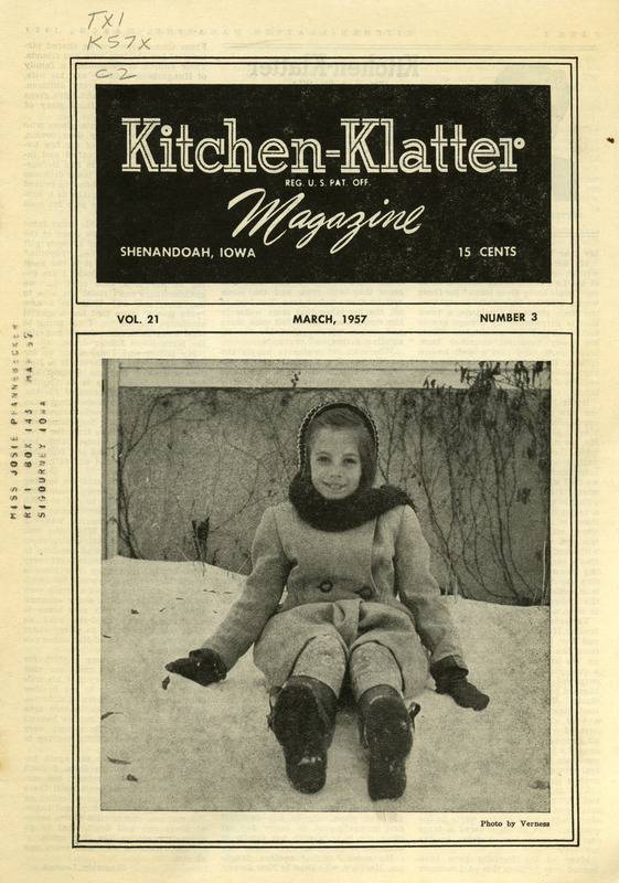 Kitchen-Klatter began as a half-hour radio show with Leanna Driftmier sharing household tips, recipes, and childrearing advice among other topics. The radio show aired from 1926 to 1986, making it the longest-running homemaker program in the history of radio. Kitchen-Klatter magazine was issued monthly from 1936 to 1986 and at one point had a circulation of 150,000.