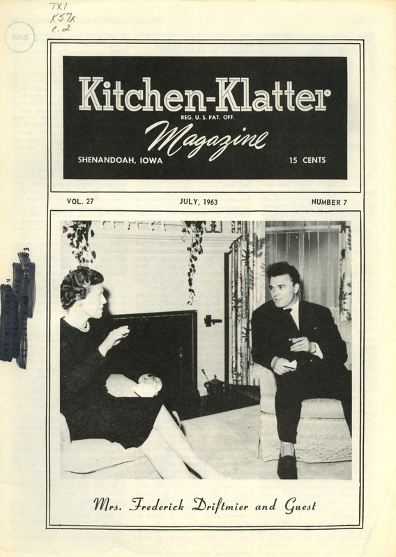Kitchen-Klatter began as a half-hour radio show with Leanna Driftmier sharing household tips, recipes, and childrearing advice among other topics. The radio show aired from 1926 to 1986, making it the longest-running homemaker program in the history of radio. Kitchen-Klatter magazine was issued monthly from 1936 to 1986 and at one point had a circulation of 150,000.