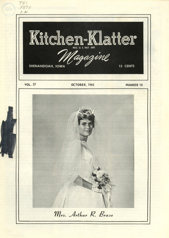 Kitchen-Klatter began as a half-hour radio show with Leanna Driftmier sharing household tips, recipes, and childrearing advice among other topics. The radio show aired from 1926 to 1986, making it the longest-running homemaker program in the history of radio. Kitchen-Klatter magazine was issued monthly from 1936 to 1986 and at one point had a circulation of 150,000.
