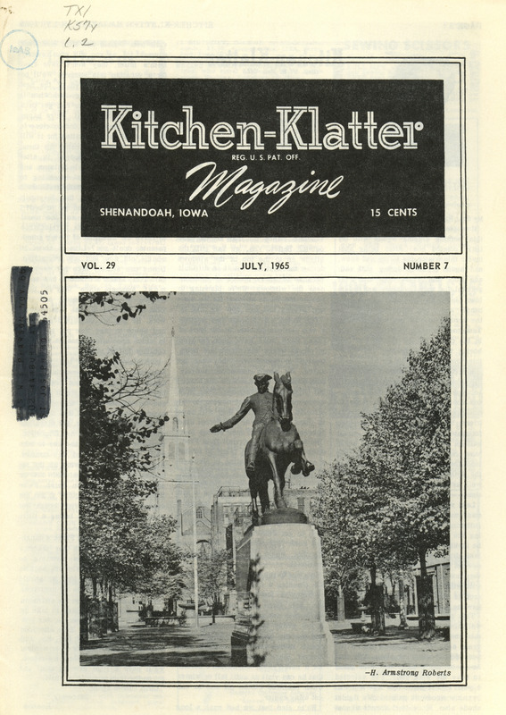 Kitchen-Klatter began as a half-hour radio show with Leanna Driftmier sharing household tips, recipes, and childrearing advice among other topics. The radio show aired from 1926 to 1986, making it the longest-running homemaker program in the history of radio. Kitchen-Klatter magazine was issued monthly from 1936 to 1986 and at one point had a circulation of 150,000.