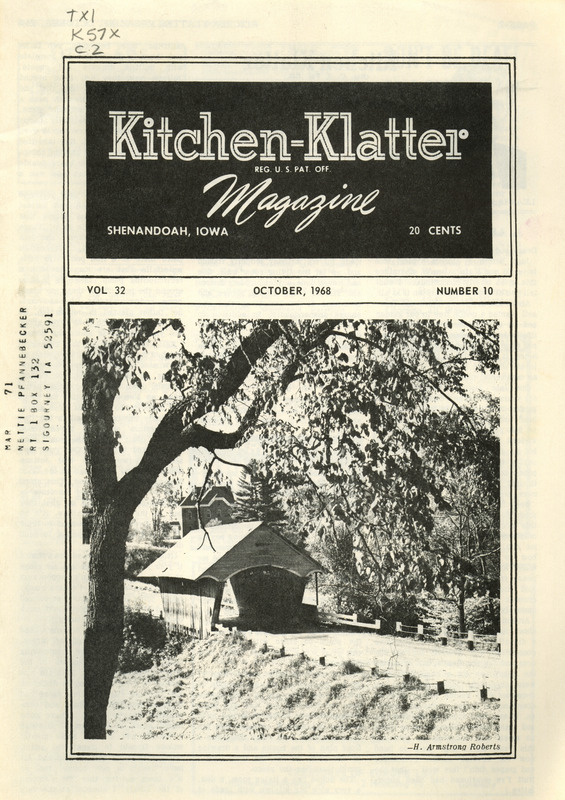 Kitchen-Klatter began as a half-hour radio show with Leanna Driftmier sharing household tips, recipes, and childrearing advice among other topics. The radio show aired from 1926 to 1986, making it the longest-running homemaker program in the history of radio. Kitchen-Klatter magazine was issued monthly from 1936 to 1986 and at one point had a circulation of 150,000.