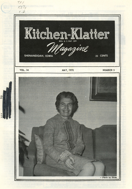 Kitchen-Klatter began as a half-hour radio show with Leanna Driftmier sharing household tips, recipes, and childrearing advice among other topics. The radio show aired from 1926 to 1986, making it the longest-running homemaker program in the history of radio. Kitchen-Klatter magazine was issued monthly from 1936 to 1986 and at one point had a circulation of 150,000.