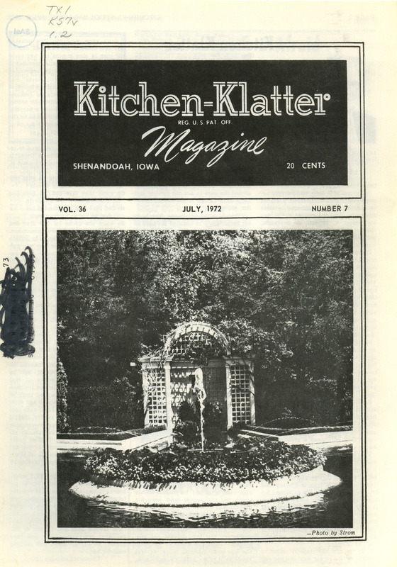 Kitchen-Klatter began as a half-hour radio show with Leanna Driftmier sharing household tips, recipes, and childrearing advice among other topics. The radio show aired from 1926 to 1986, making it the longest-running homemaker program in the history of radio. Kitchen-Klatter magazine was issued monthly from 1936 to 1986 and at one point had a circulation of 150,000.