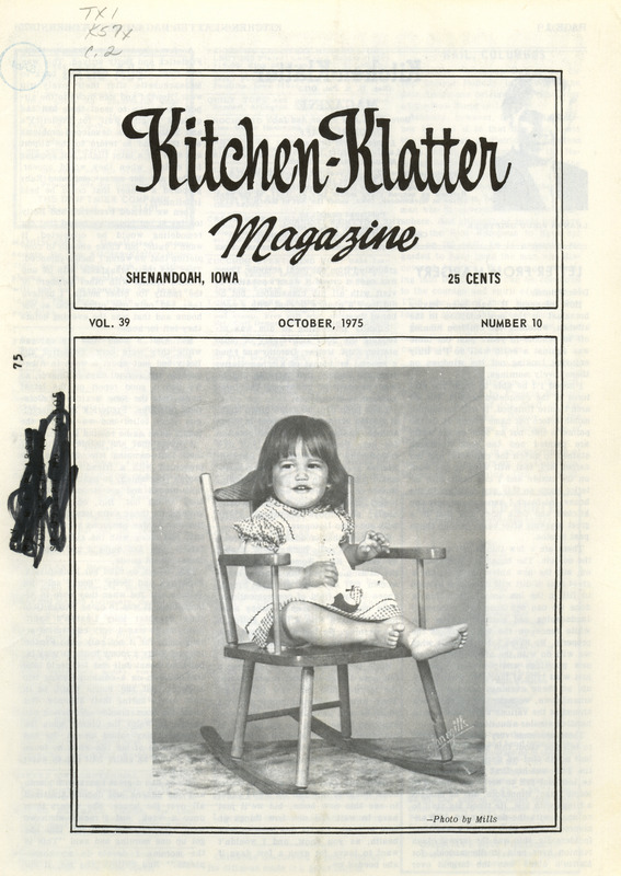 Kitchen-Klatter began as a half-hour radio show with Leanna Driftmier sharing household tips, recipes, and childrearing advice among other topics. The radio show aired from 1926 to 1986, making it the longest-running homemaker program in the history of radio. Kitchen-Klatter magazine was issued monthly from 1936 to 1986 and at one point had a circulation of 150,000.