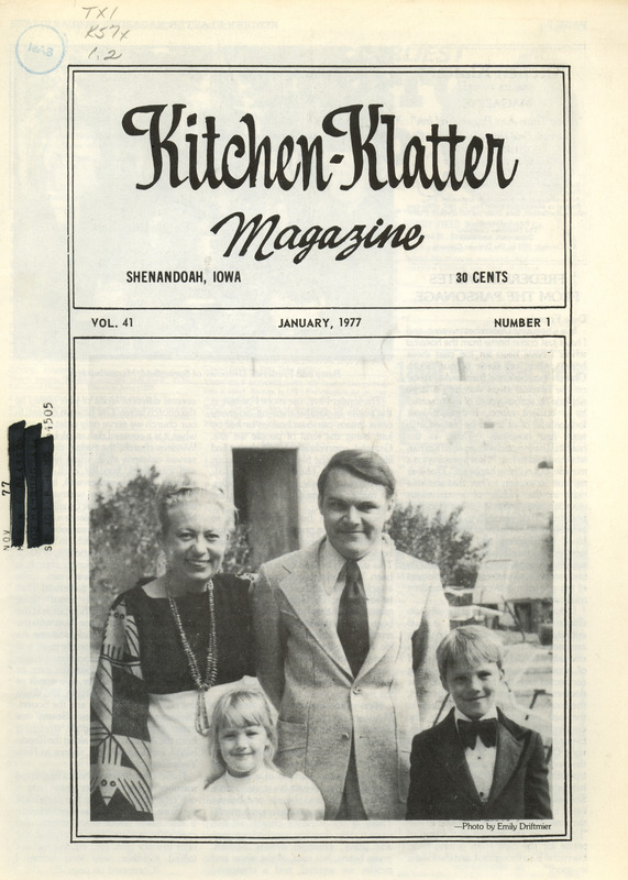Kitchen-Klatter began as a half-hour radio show with Leanna Driftmier sharing household tips, recipes, and childrearing advice among other topics. The radio show aired from 1926 to 1986, making it the longest-running homemaker program in the history of radio. Kitchen-Klatter magazine was issued monthly from 1936 to 1986 and at one point had a circulation of 150,000.