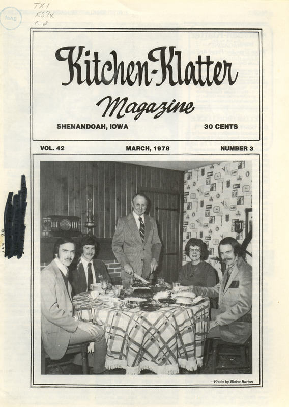 Kitchen-Klatter began as a half-hour radio show with Leanna Driftmier sharing household tips, recipes, and childrearing advice among other topics. The radio show aired from 1926 to 1986, making it the longest-running homemaker program in the history of radio. Kitchen-Klatter magazine was issued monthly from 1936 to 1986 and at one point had a circulation of 150,000.