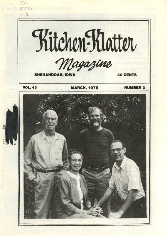 Kitchen-Klatter began as a half-hour radio show with Leanna Driftmier sharing household tips, recipes, and childrearing advice among other topics. The radio show aired from 1926 to 1986, making it the longest-running homemaker program in the history of radio. Kitchen-Klatter magazine was issued monthly from 1936 to 1986 and at one point had a circulation of 150,000.