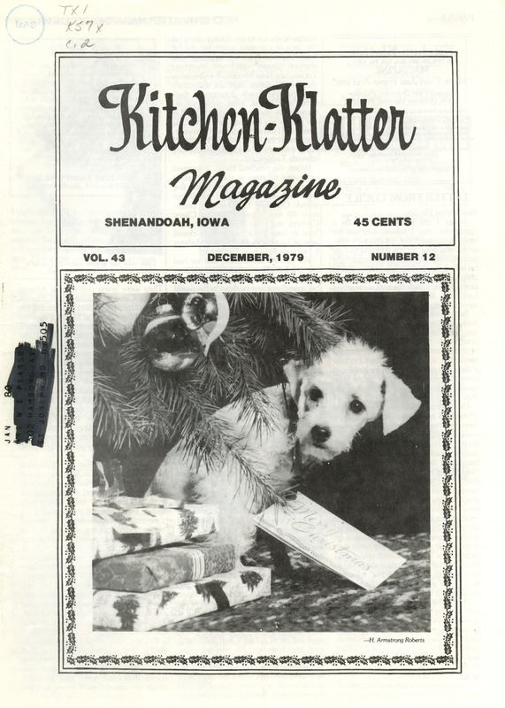 Kitchen-Klatter began as a half-hour radio show with Leanna Driftmier sharing household tips, recipes, and childrearing advice among other topics. The radio show aired from 1926 to 1986, making it the longest-running homemaker program in the history of radio. Kitchen-Klatter magazine was issued monthly from 1936 to 1986 and at one point had a circulation of 150,000.