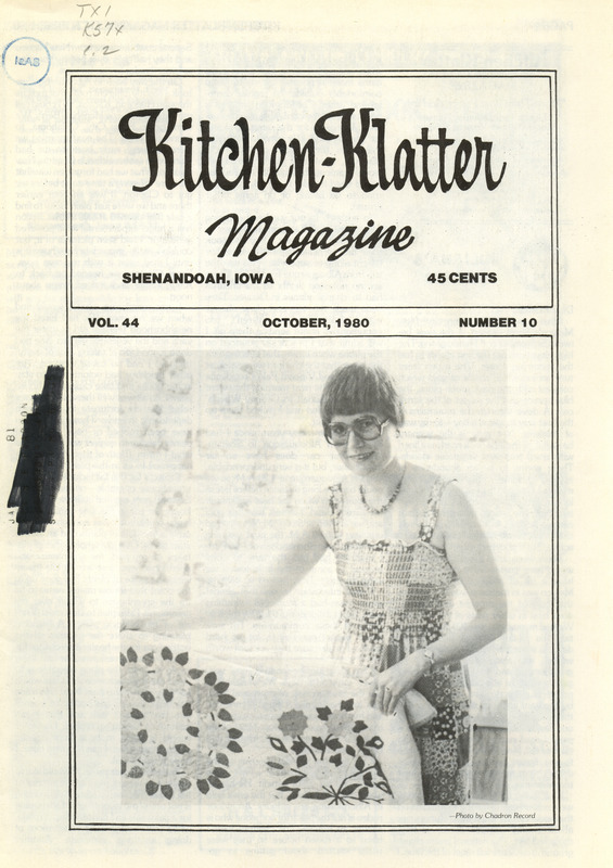 Kitchen-Klatter began as a half-hour radio show with Leanna Driftmier sharing household tips, recipes, and childrearing advice among other topics. The radio show aired from 1926 to 1986, making it the longest-running homemaker program in the history of radio. Kitchen-Klatter magazine was issued monthly from 1936 to 1986 and at one point had a circulation of 150,000.