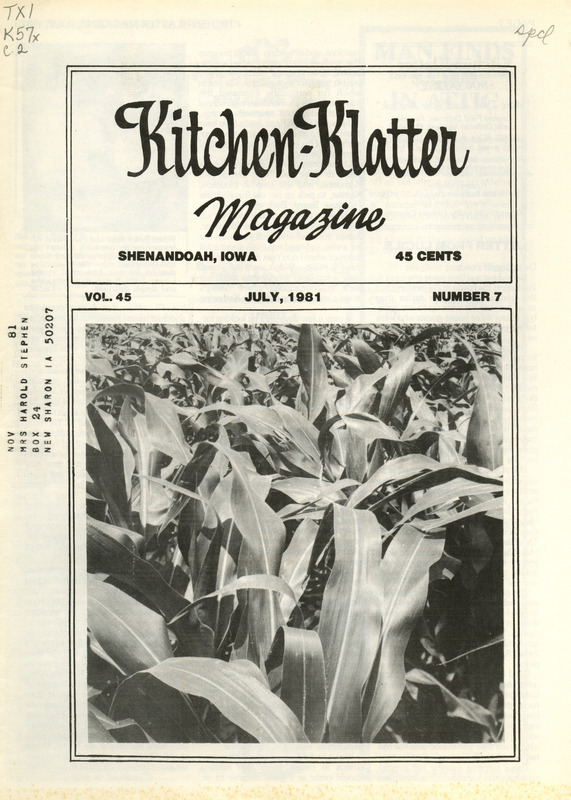 Kitchen-Klatter began as a half-hour radio show with Leanna Driftmier sharing household tips, recipes, and childrearing advice among other topics. The radio show aired from 1926 to 1986, making it the longest-running homemaker program in the history of radio. Kitchen-Klatter magazine was issued monthly from 1936 to 1986 and at one point had a circulation of 150,000.