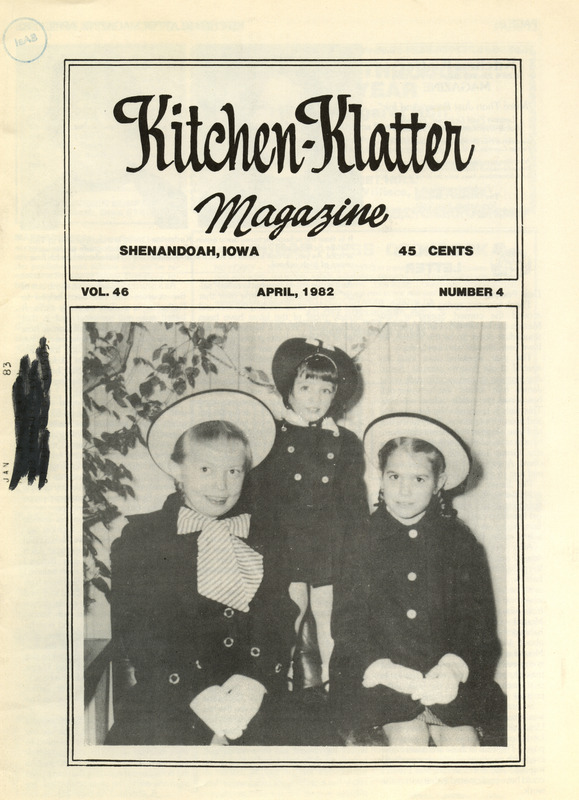 Kitchen-Klatter began as a half-hour radio show with Leanna Driftmier sharing household tips, recipes, and childrearing advice among other topics. The radio show aired from 1926 to 1986, making it the longest-running homemaker program in the history of radio. Kitchen-Klatter magazine was issued monthly from 1936 to 1986 and at one point had a circulation of 150,000.