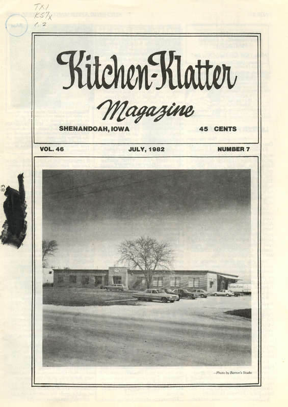 Kitchen-Klatter began as a half-hour radio show with Leanna Driftmier sharing household tips, recipes, and childrearing advice among other topics. The radio show aired from 1926 to 1986, making it the longest-running homemaker program in the history of radio. Kitchen-Klatter magazine was issued monthly from 1936 to 1986 and at one point had a circulation of 150,000.