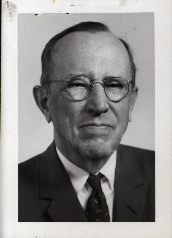 Frederic Leopold dressed in a suit posed in a formal photograph from the Donnellson Star, January 13, 1971.