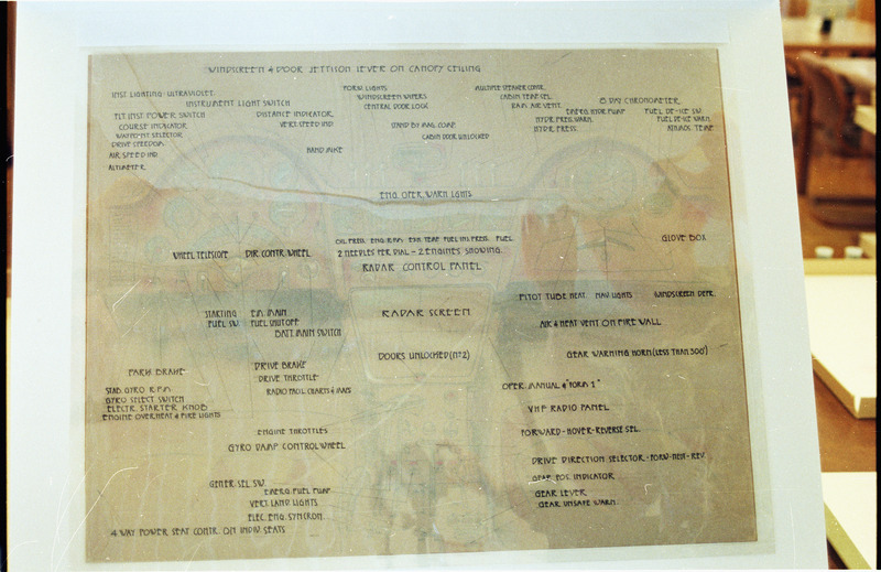 Cockpit design and diagram conceptual drawing.