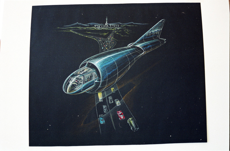 Transport aircraft conceptual drawing.