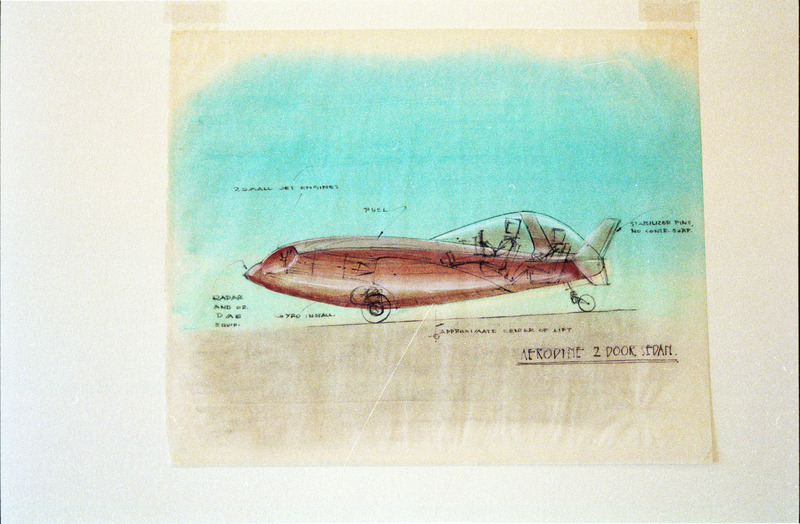 Aerodyne 2-door sedan conceptual drawing.