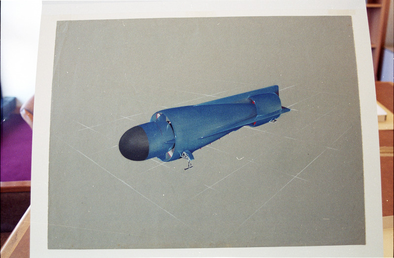 Rocket aircraft conceptual drawing.