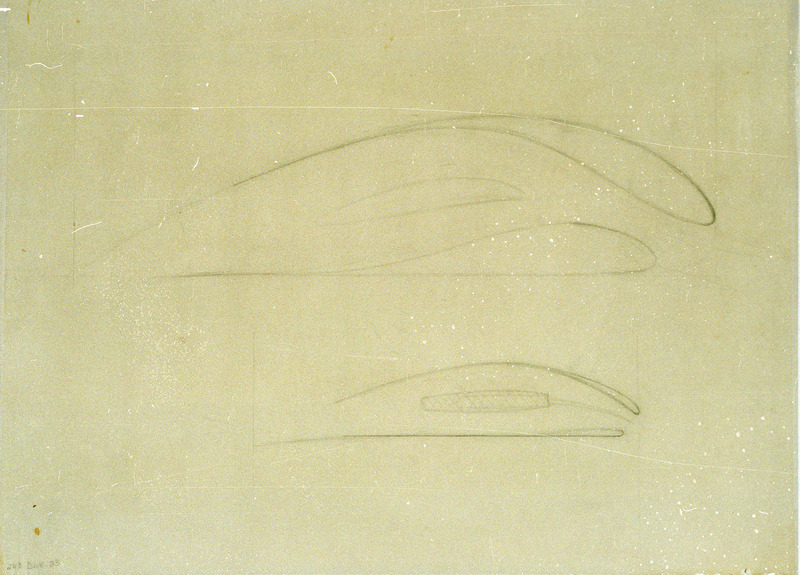 Draft technical drawing of Delta Wing.