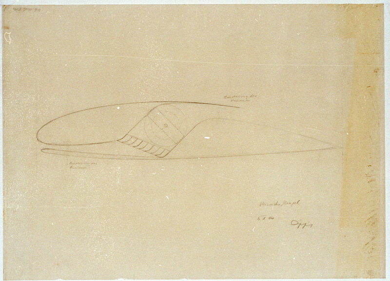 Draft technical drawing of Delta Wing.