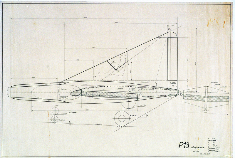 Technical drawing of P13.