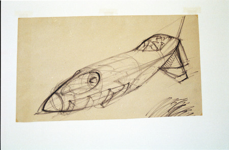 Military aircraft conceptual drawing.