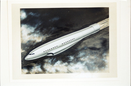 Rocket aircraft conceptual drawing.