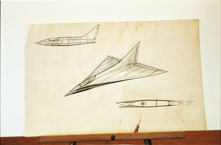 Delta Wing aircraft conceptual drawing.