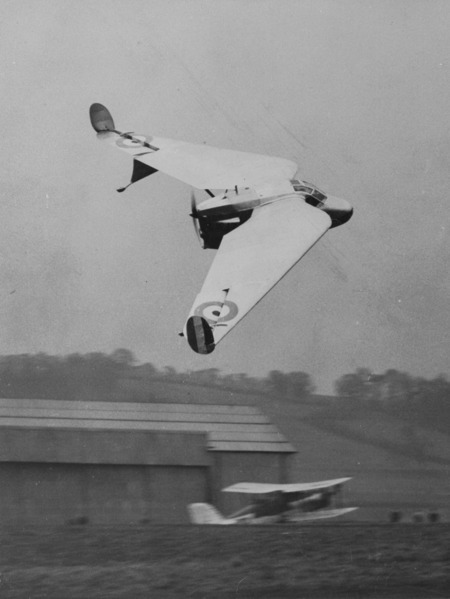 Tailless airplane by Geoffrey Hill (United Kingdom).